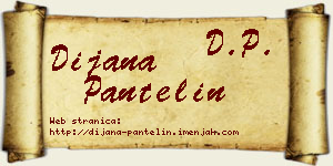 Dijana Pantelin vizit kartica